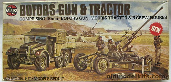 Airfix 1/76 Bofors 40mm Gun and Tractor, 02314-2 plastic model kit